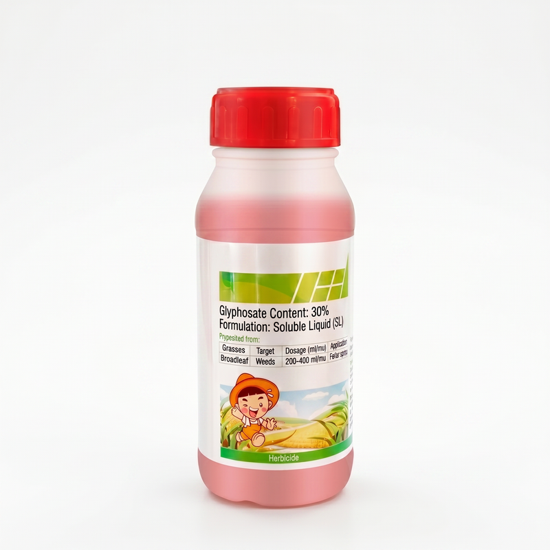 Glyphosate 30% SL Systemic Herbicide Concentrate, Broad-Spectrum Weed Control for Grasses & Broadleaf Weeds