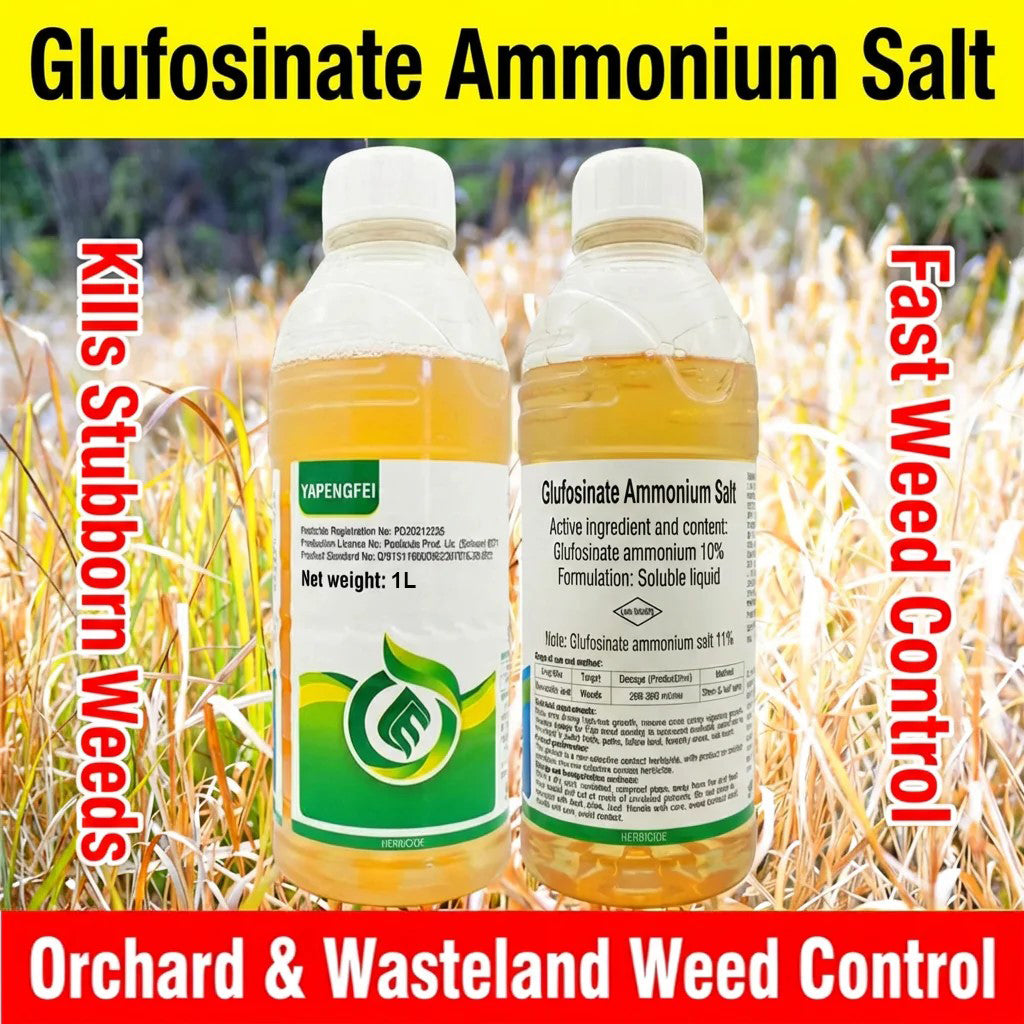 Glufosinate Ammonium 10% SL Herbicide, Fast-Acting Broad Spectrum Weed Killer for Non-Crop Land, Orchards & Tea Gardens