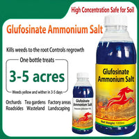 Glufosinate Ammonium 10% SL Herbicide, Fast-Acting Broad Spectrum Weed Killer for Farms & Agricultural Land