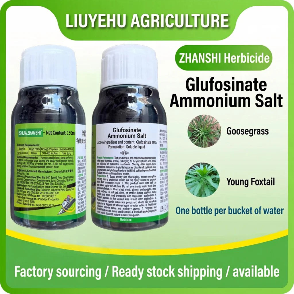 10% Glufosinate Ammonium Herbicide, Powerful Weed Killer for Resistant Cow Grass