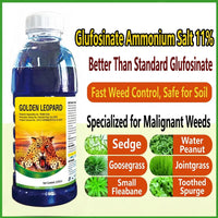 Glufosinate Ammonium 10% SL Herbicide, Non-Selective Weed Killer for Grass & Broadleaf Weeds