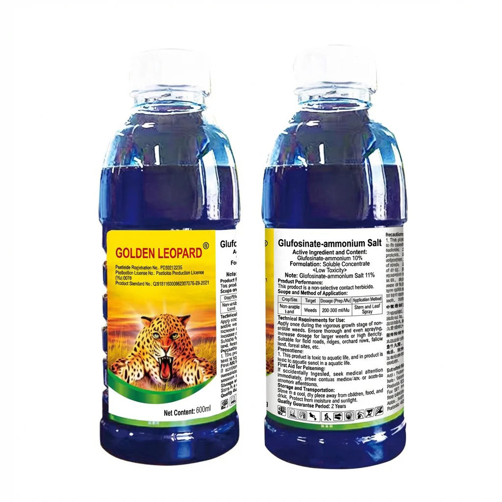 Glufosinate Ammonium 10% SL Herbicide, Non-Selective Weed Killer for Grass & Broadleaf Weeds