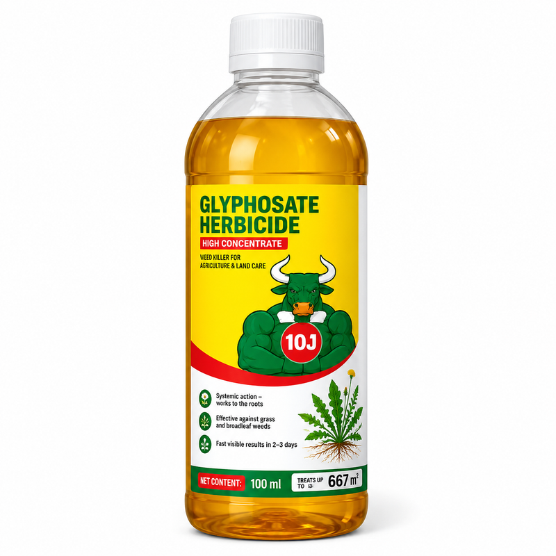 Glyphosate Herbicide Concentrate for Effective Weed Control  Systemic Weed Killer for Agriculture, Garden & Land Care (Yellow)