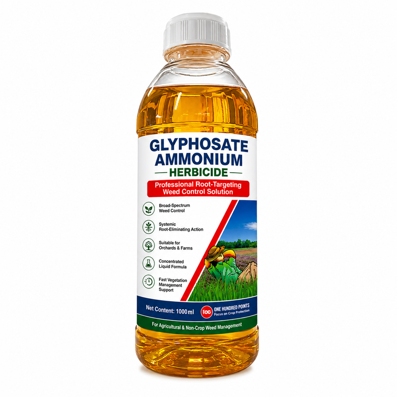Glyphosate Ammonium Herbicide Concentrate for Orchard & Agricultural Weed Control, Systemic Root-Eliminating Formula