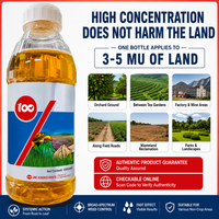 Glyphosate Ammonium Herbicide Concentrate for Orchard & Agricultural Weed Control, Systemic Root-Eliminating Formula