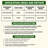 Glyphosate Herbicide Concentrate for Effective Weed Control  Systemic Weed Killer for Agriculture, Garden & Land Care (Yellow)