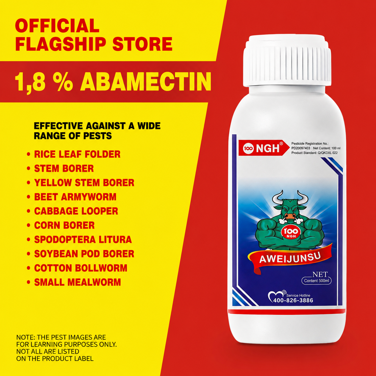 Abamectin 1.8% EC – Insecticide & Miticide for Vegetables, Fruits & Ornamental Plants