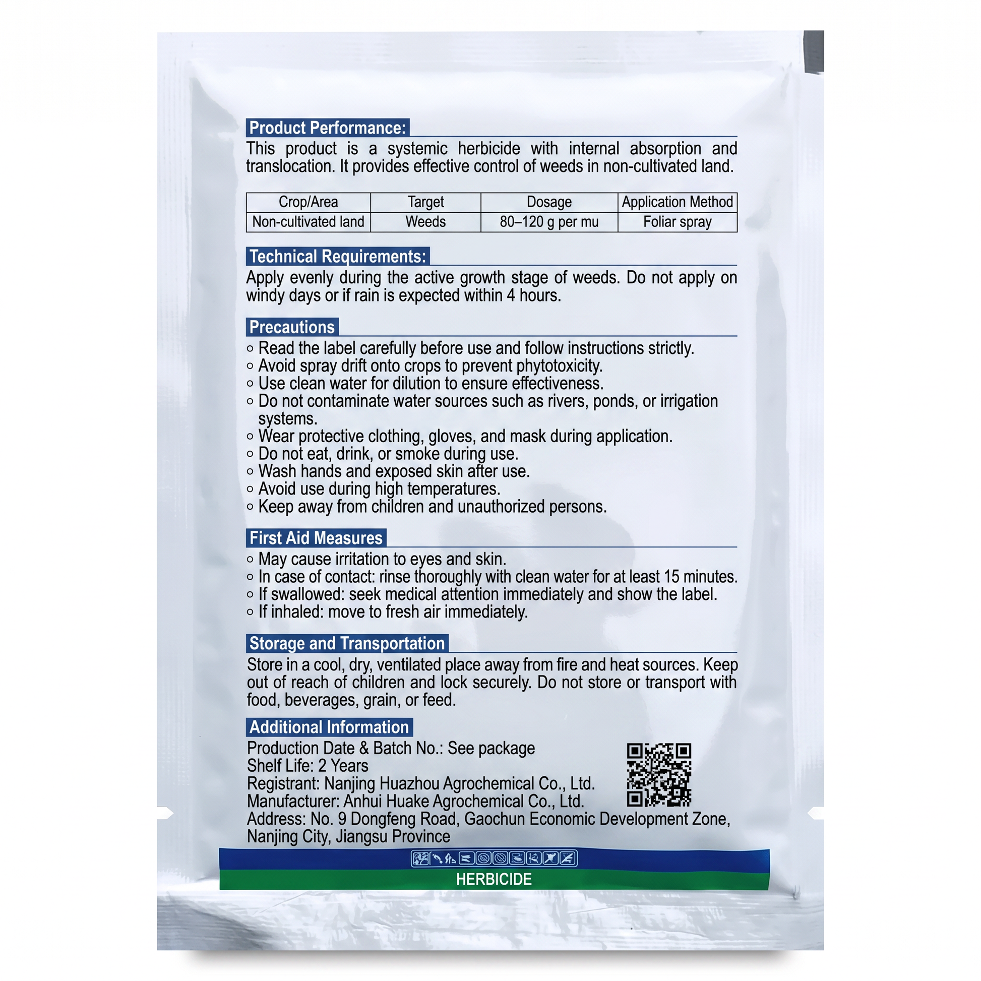 Glyphosate Triclopyr 70% Herbicide for Non-Agricultural Weed Control 100g Systemic Weed Management