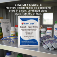 Glyphosate Triclopyr 70% Herbicide for Non-Agricultural Weed Control 100g Systemic Weed Management