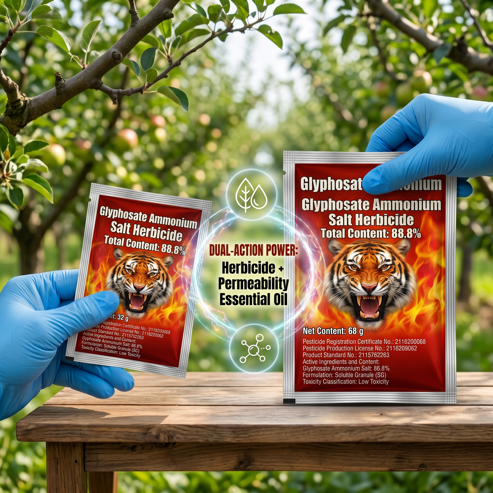Glyphosate Salt 88.8% High-Concentration Herbicide for Weed & Root Control | Systemic Weed Management