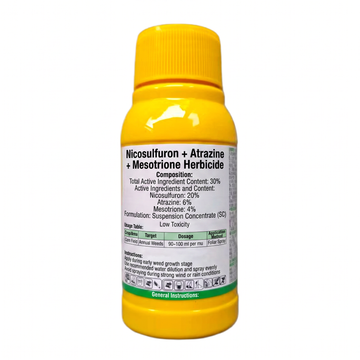 Nicosulfuron 20% + Atrazine 6% + Mesotrione 4% SC Herbicide, Selective Corn Field Weed Control