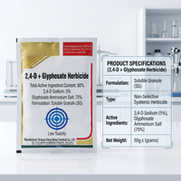 Glyphosate Soluble Granules Herbicide for Wasteland & Citrus Weed Control, Systemic Weed Management
