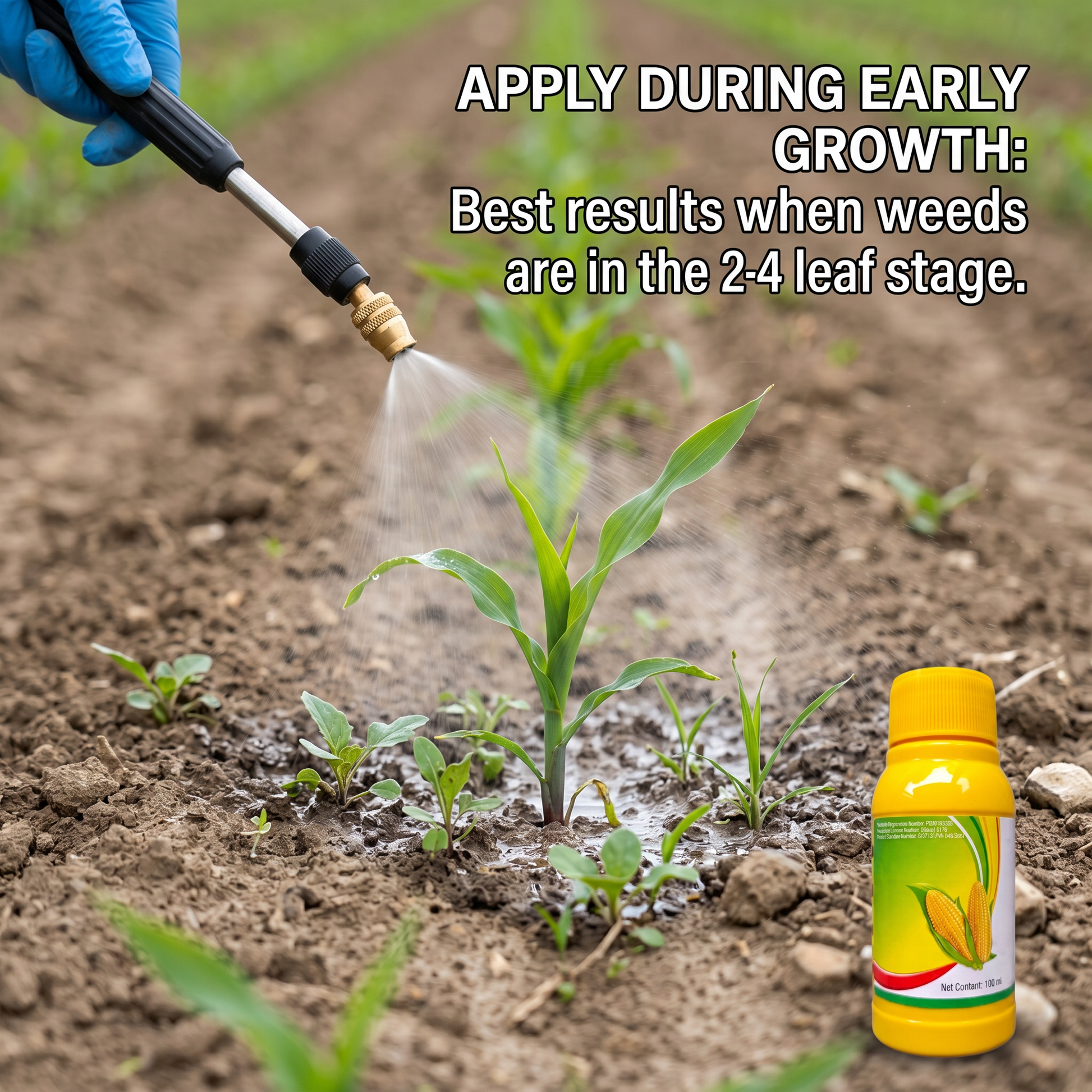 Nicosulfuron 20% + Atrazine 6% + Mesotrione 4% SC Herbicide, Selective Corn Field Weed Control