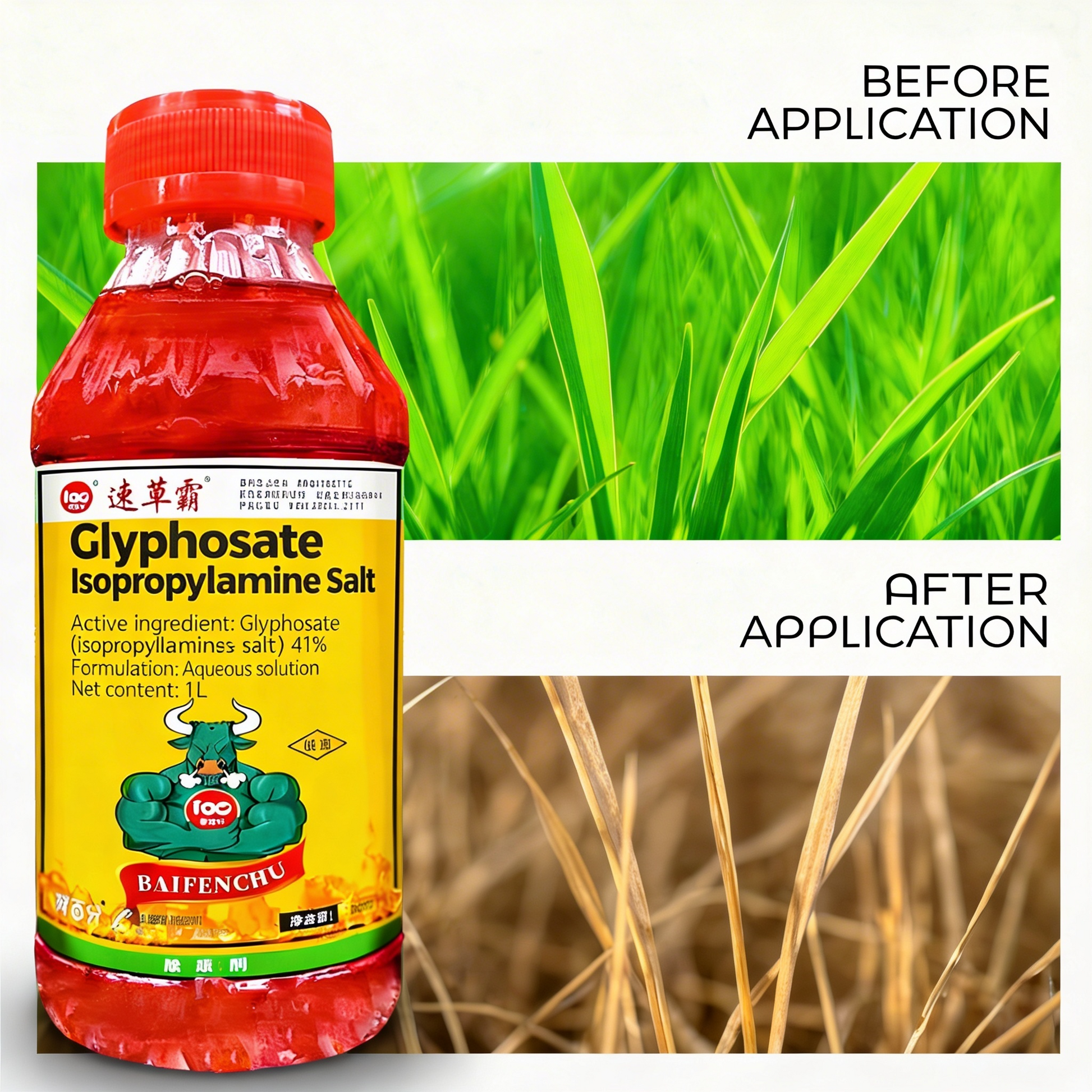 Glyphosate-based herbicide (41% concentrate) – For professional vegetation control